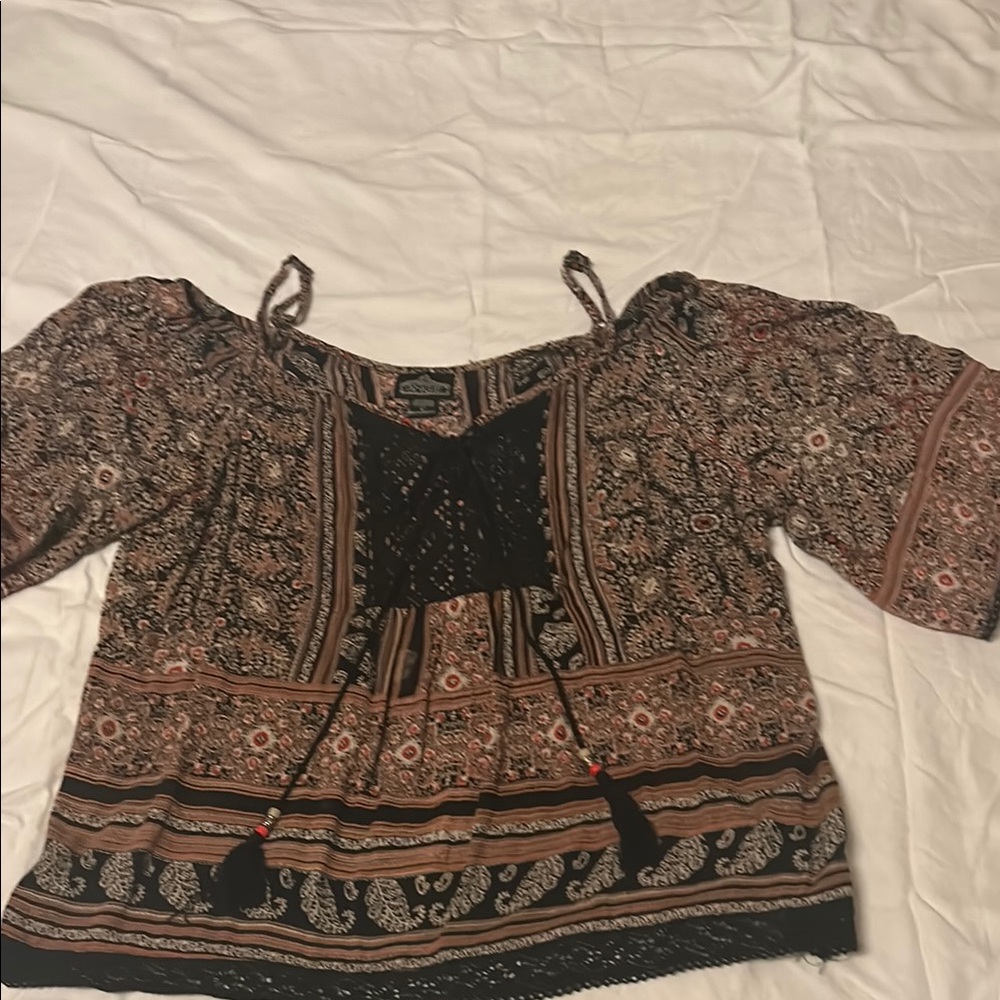 Bohemian Off-Shoulder Blouse